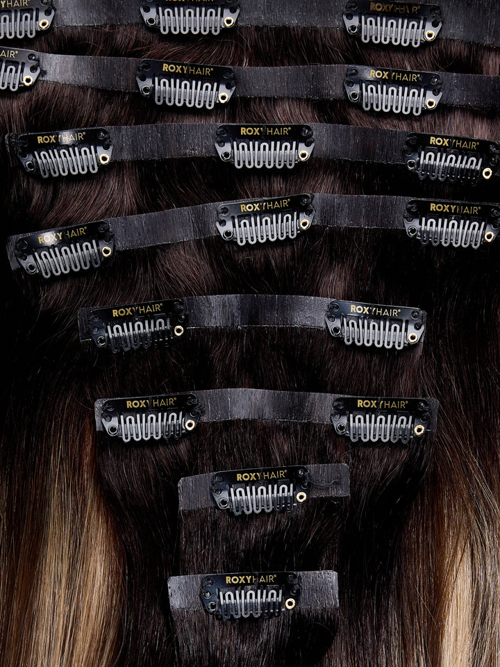 Brondie Seamless Clip-In Hair Extensions (20" and 180 Grams)