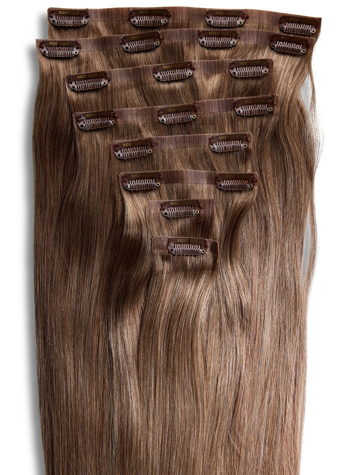 Dirty Blonde Seamless Clip-In Hair Extensions (20" and 180 Grams)