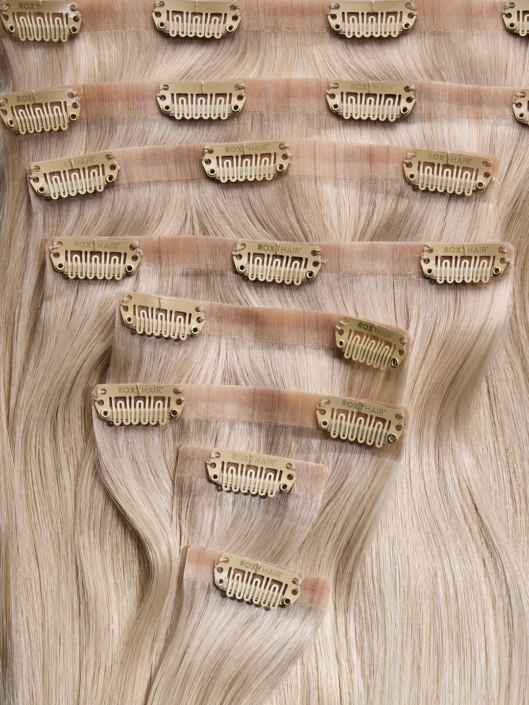 Goldilocks Blonde Seamless Remy Clip-In Hair Extensions (20" and 180 Grams)