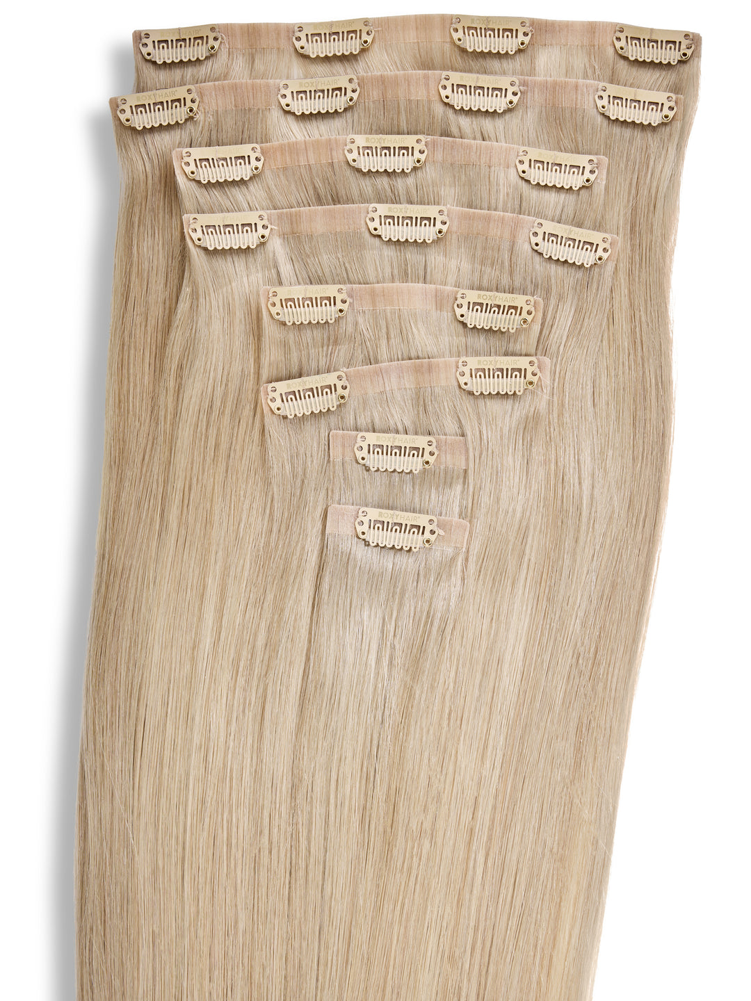 Hollywood Blonde Seamless Clip-In Hair Extensions (20" and 180 Grams)