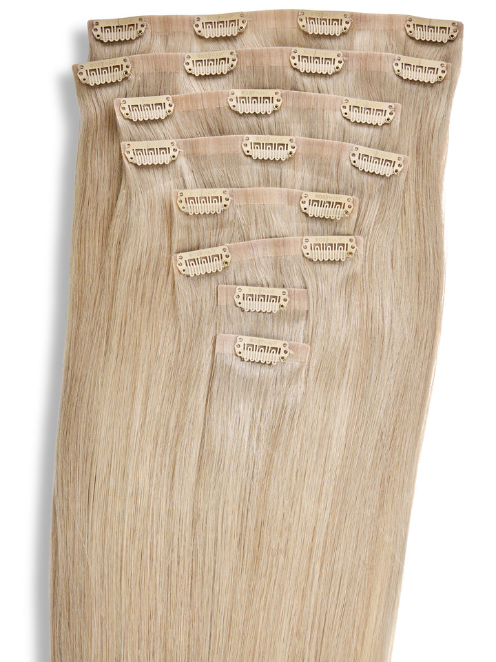 Hollywood Blonde Seamless Clip-In Hair Extensions (20" and 180 Grams)