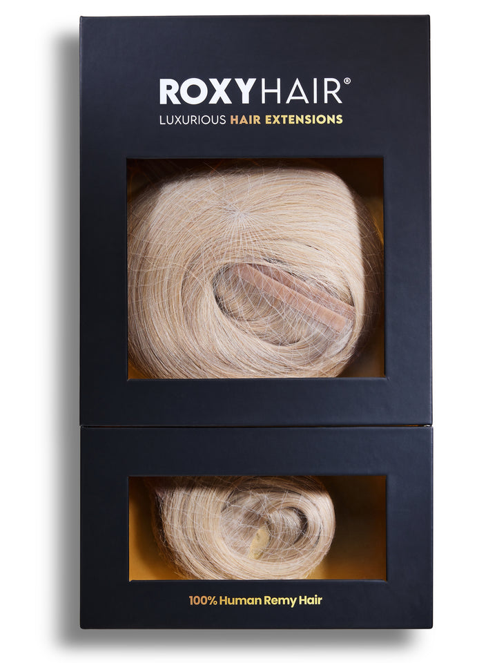 Ice Blonde Seamless Clip-In Hair Extensions (20" and 180 Grams)