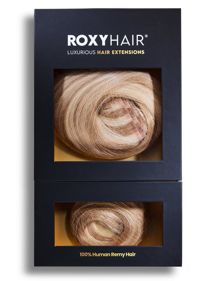 Latte Blonde Seamless Clip-In Remy Hair Extensions (20" and 180 Grams)