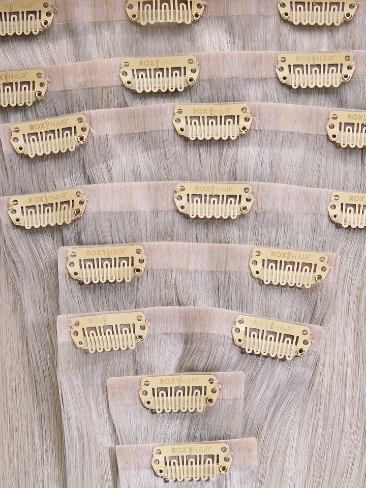Platinum  Seamless Clip-In Hair Extensions (20" and 180 Grams)