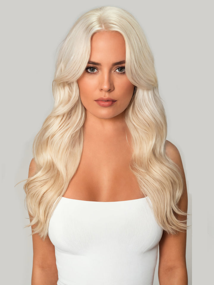 Platinum  Seamless Clip-In Hair Extensions (20" and 180 Grams)