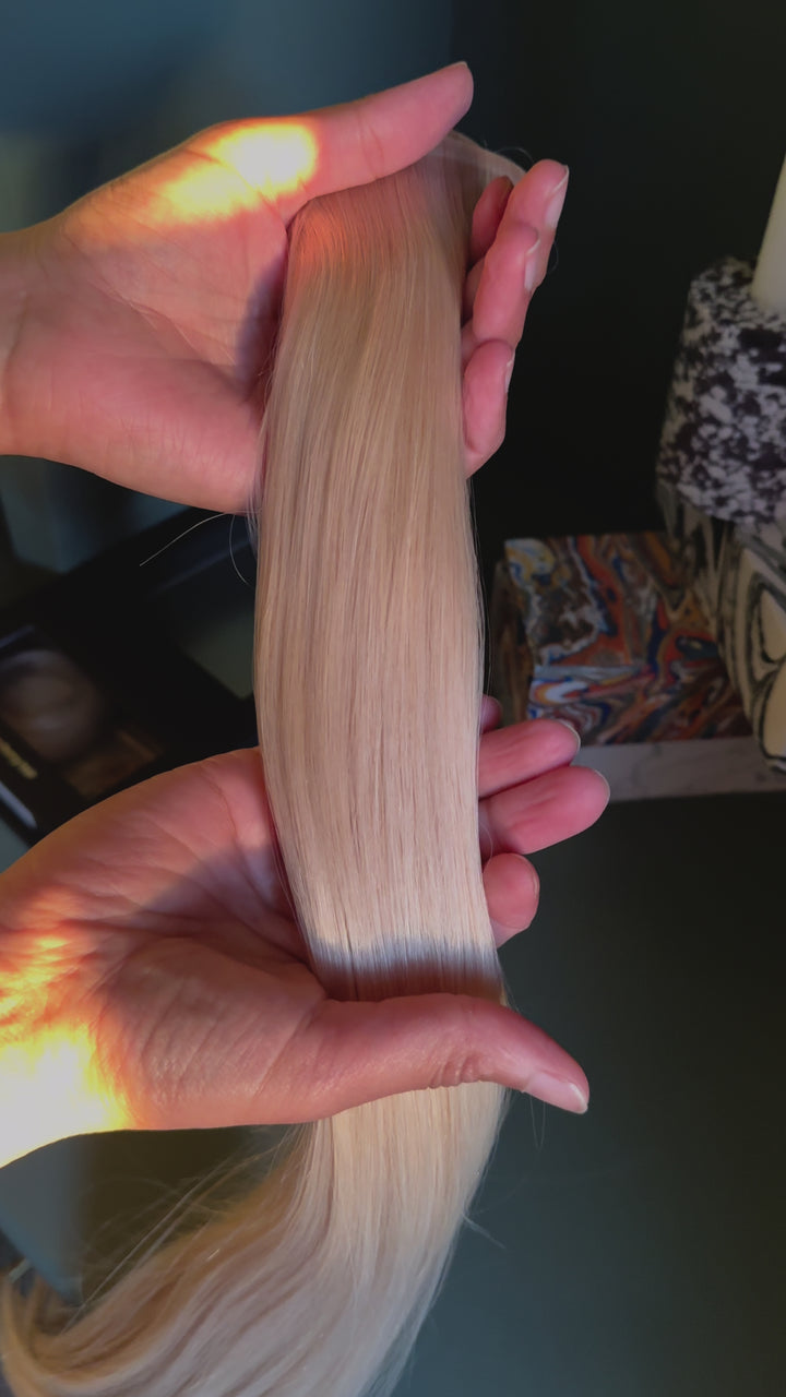 Cool Blonde Remy Hair Ponytail (20" and 130g)