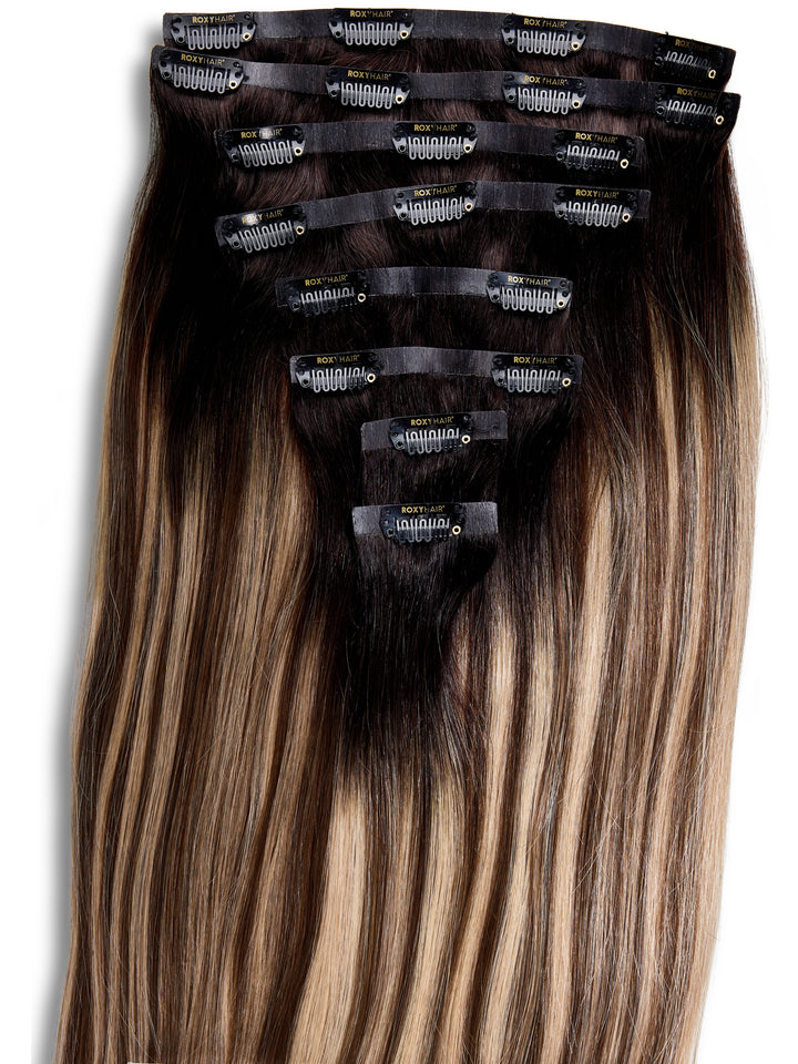 Brondie Seamless Clip-In Hair Extensions (20" and 180 Grams)