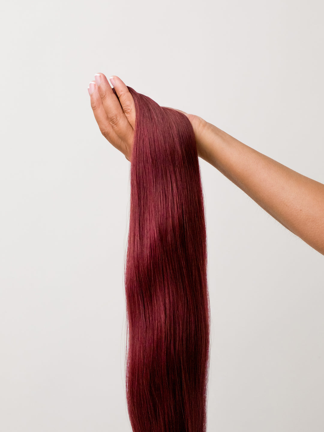 Dark Auburn Seamless Clip-In Hair Extensions (20" and 180 Grams)