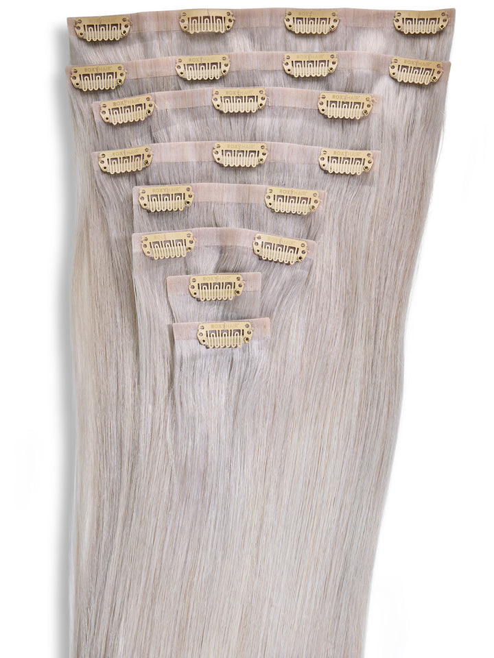 Platinum  Seamless Clip-In Hair Extensions (20" and 180 Grams)