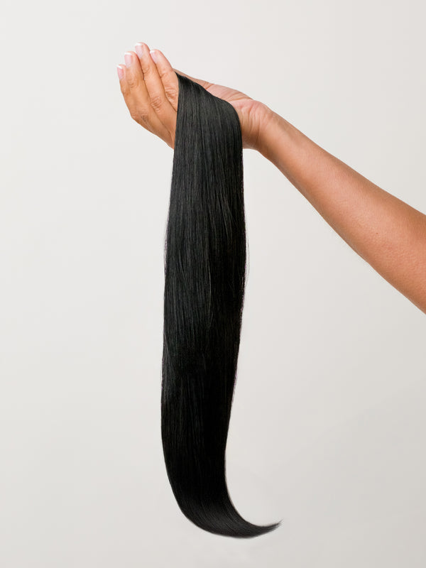 Jet Black Remy Hair Ponytail (20" and 130g)