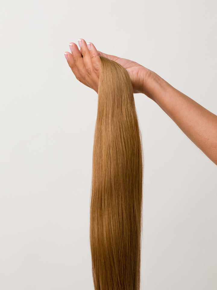 Light Brown Clip-In Remy Hair Extensions (20" and 180 Grams)