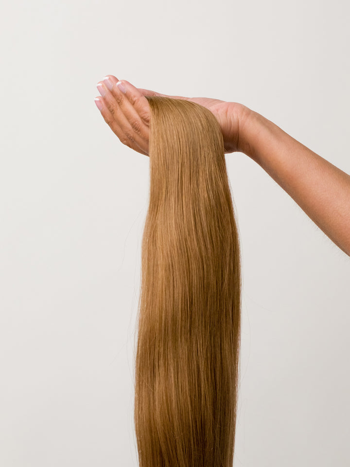 Light Brown Clip-In Remy Hair Extensions (20" and 180 Grams)