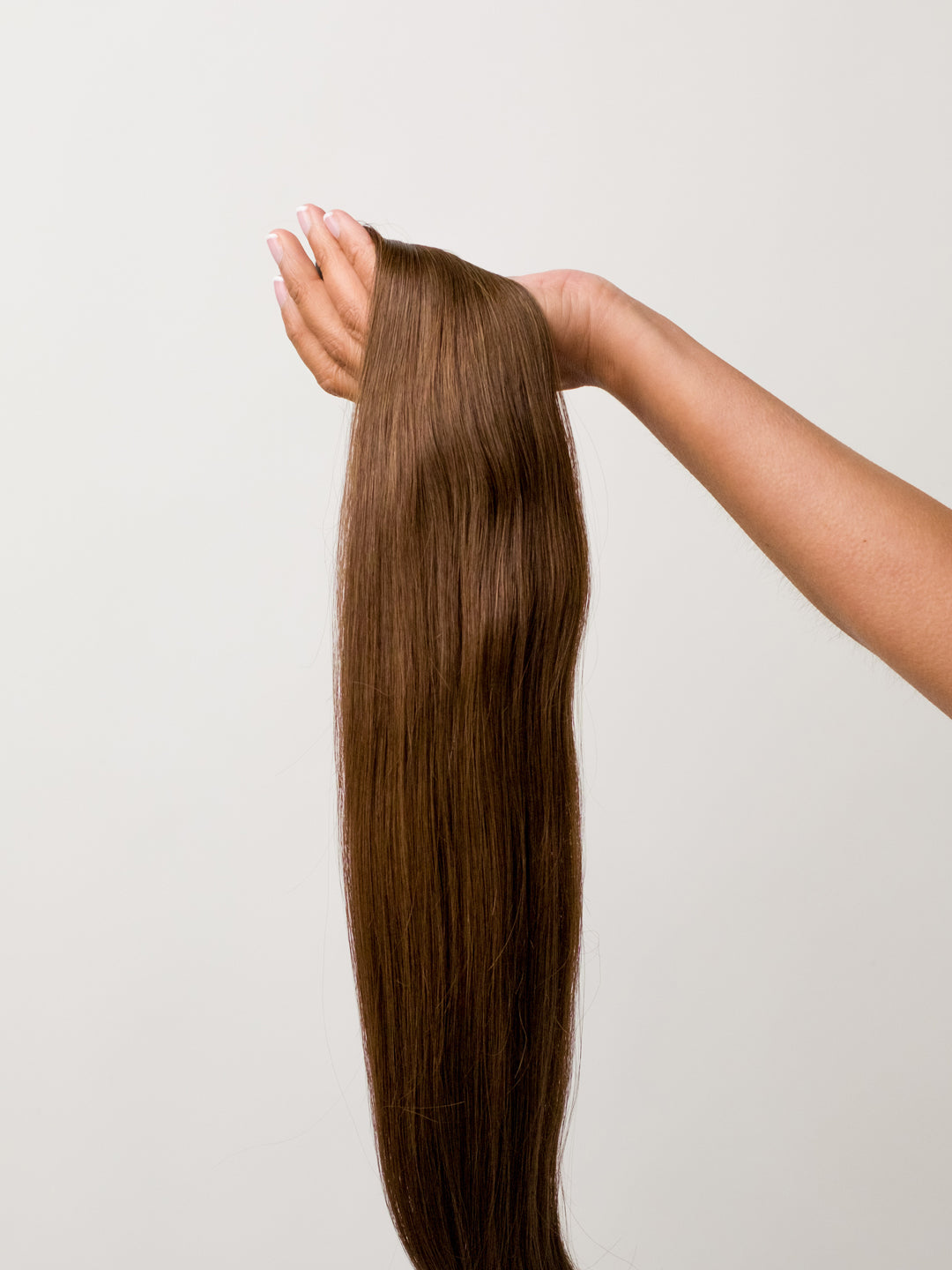 Milk Chocolate Seamless Clip-In Remy Hair Extensions (20" and 180 Grams)