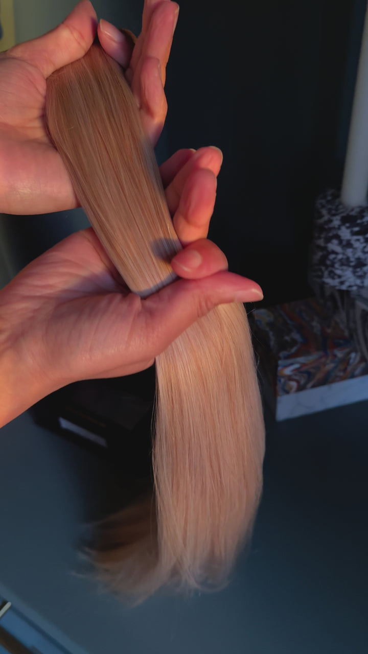 Latte Blonde Remy Hair Ponytail (20" and 130g)