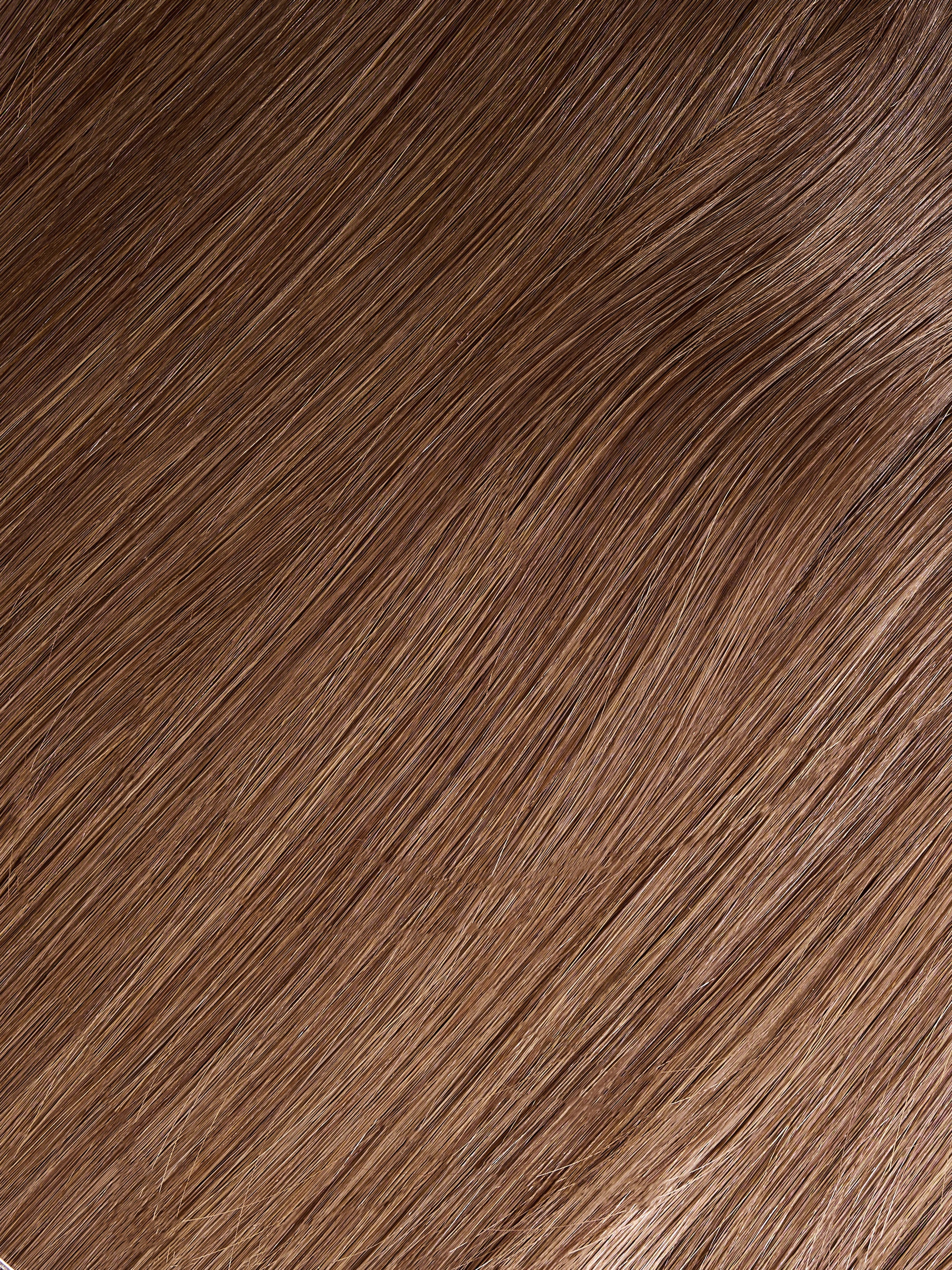 Light Brown Clip-In Remy Human Hair Extensions (20